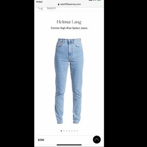 Femme high rise spike jeans